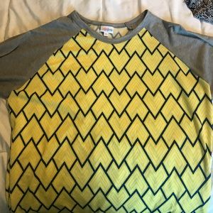 Lularoe Yellow and Grey Randy